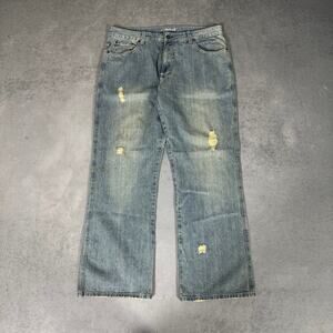 Flypaper Baggy Jeans Distressed Light Wash - Size: W38xL32